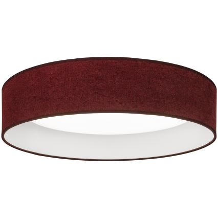 Brilagi - LED димируем таванен плафон VELVET SMART VARI LED/24W/230V 3000-6500K Ø 45 см бордо + дистанционно управление