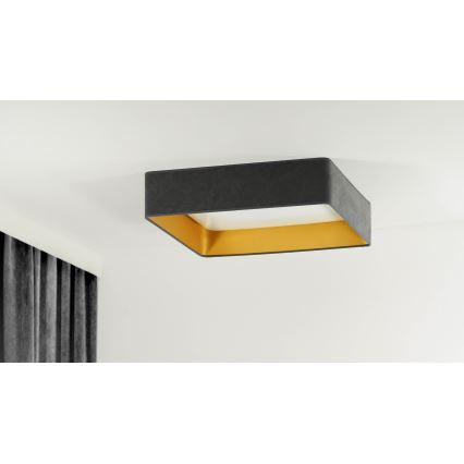 Brilagi - LED Димируем плафон VELVET SQUARE LED/24W/230V 3000/4000/6500K + дистанционно управление сив