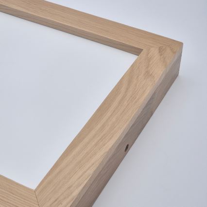 Brilagi - LED Димируем плафон за баня WOODY FRAME LED/24W/230V дъб 30x30 см 3000-6000K IP44 + дистанционно управление