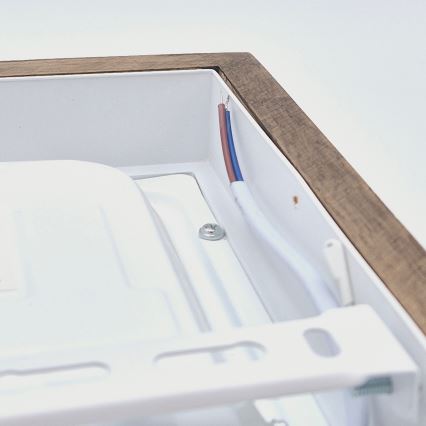 Brilagi - LED Димируем плафон за баня WOODY FRAME LED/24W/230V дъб 30x30 см 3000-6000K IP44 + дистанционно управление