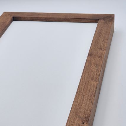 Brilagi - LED Димируем плафон за баня WOODY FRAME LED/50W/230V дъб череша 120x30 см 3000-6000K IP44 + дистанционно управление