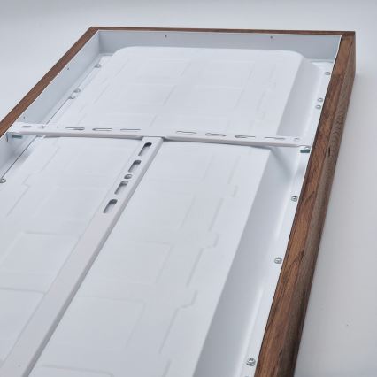 Brilagi - LED Димируем плафон за баня WOODY FRAME LED/50W/230V дъб череша 120x30 см 3000-6000K IP44 + дистанционно управление