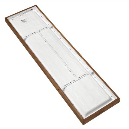 Brilagi - LED Димируем плафон за баня WOODY FRAME LED/50W/230V дъб череша 120x30 см 3000-6000K IP44 + дистанционно управление
