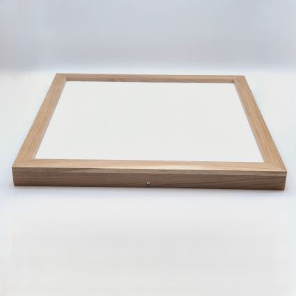 Brilagi - LED Димируем плафон за баня WOODY FRAME LED/50W/230V дъб 60x60 см 3000-6000K IP44 + дистанционно управление
