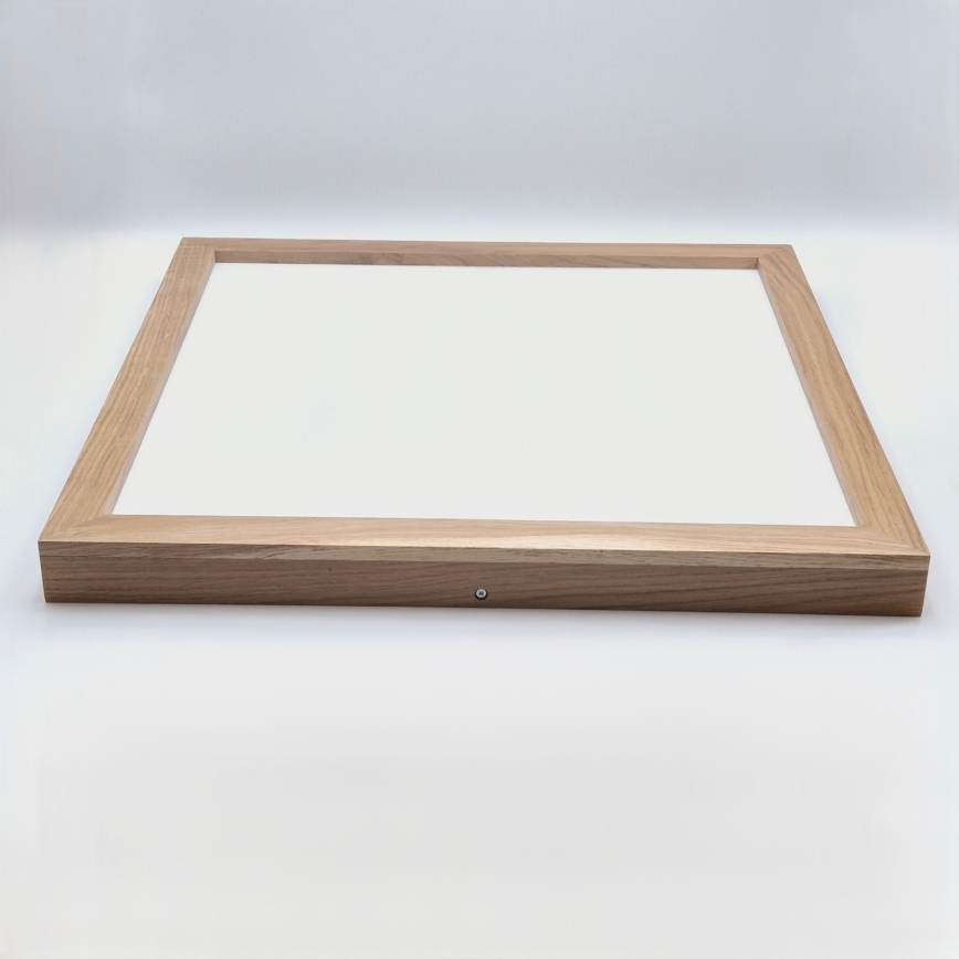 Brilagi - LED Димируем плафон за баня WOODY FRAME LED/50W/230V дъб 60x60 см 3000-6000K IP44 + дистанционно управление