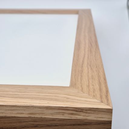 Brilagi - LED Димируем плафон за баня WOODY FRAME LED/50W/230V дъб 60x60 см 3000-6000K IP44 + дистанционно управление