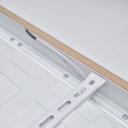 Brilagi - LED Димируем плафон за баня WOODY FRAME LED/50W/230V дъб 60x60 см 3000-6000K IP44 + дистанционно управление