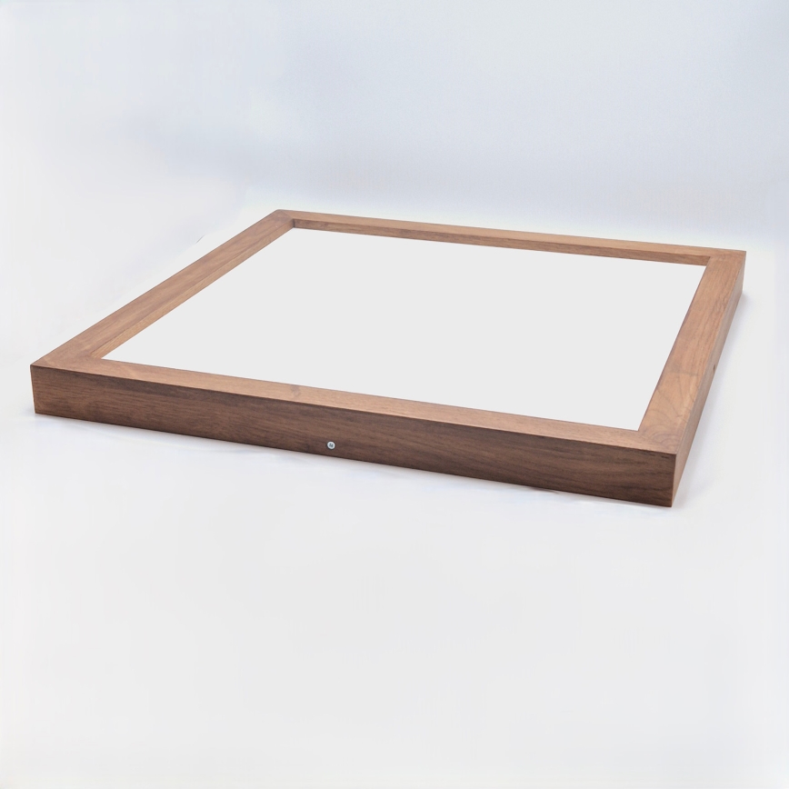 Brilagi - LED Димируем плафон за баня WOODY FRAME LED/50W/230V дъб череша 60x60 см 3000-6000K IP44 + дистанционно управление
