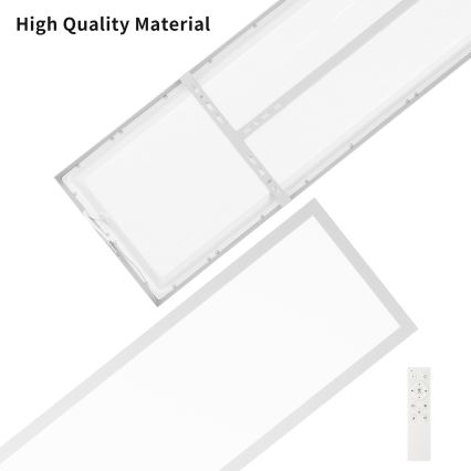 Brilagi - LED Димируем плафон за баня FRAME SMART LED/50W/230V 120x30 cm 3000-6000K IP44 сребрист + дистанционно управление