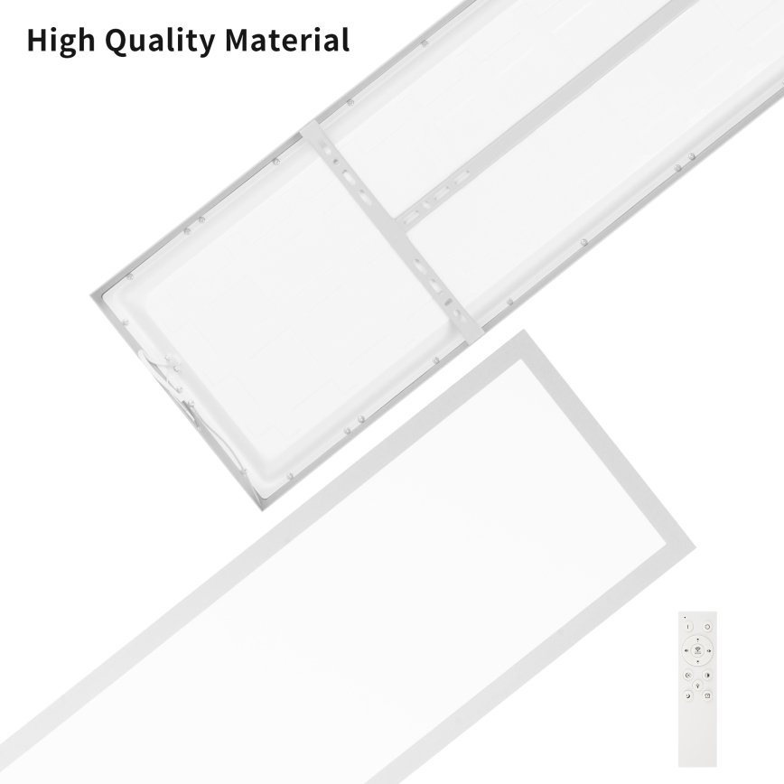 Brilagi - LED Димируем плафон за баня FRAME SMART LED/50W/230V 120x30 cm 3000-6000K IP44 сребрист + дистанционно управление