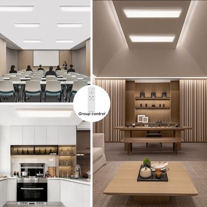 Brilagi - LED Димируем плафон за баня FRAME SMART LED/50W/230V 30x120 см 3000-6000K IP44 бял + дистанционно управление