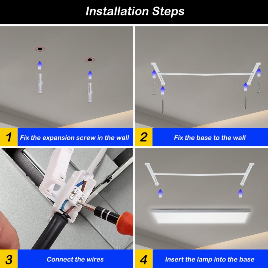 Brilagi - LED Димируем плафон за баня FRAME SMART LED/50W/230V 30x120 см 3000-6000K IP44 бял + дистанционно управление