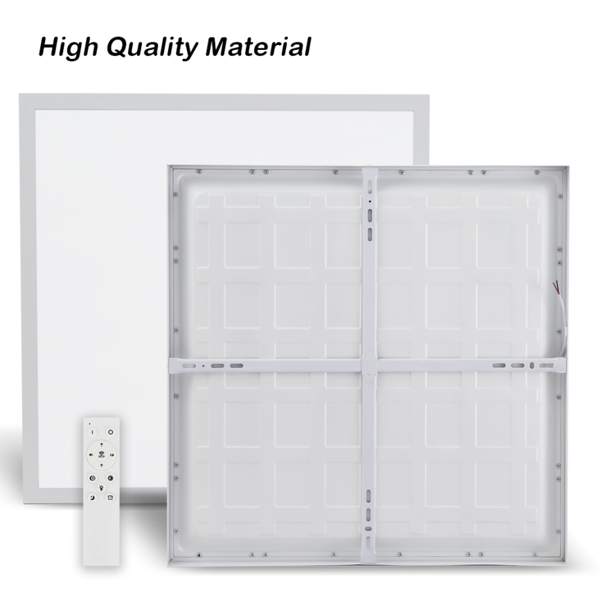 Brilagi - LED Димируем плафон за баня FRAME SMART LED/50W/230V 60x60 см 3000-6000K IP44 бял + дистанционно управление