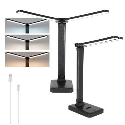 Brilagi - LED димируема настолна лампа MODO DUO LED/8W/5V 3000/4000/6500K черна