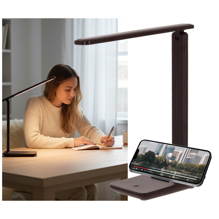 Brilagi - димируема LED настолна лампа MODO LED/7W/230V 3000/4000/6500K кафява