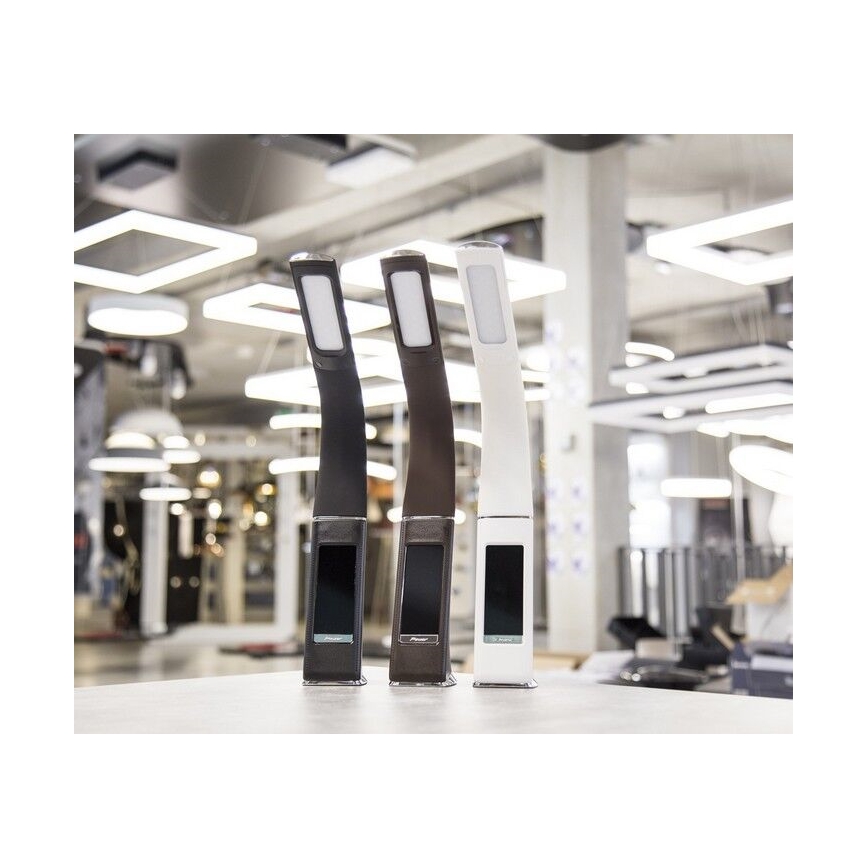 Brilagi - LED Димируема настолна лампа с дисплей PELLE LED/7W/230V черен