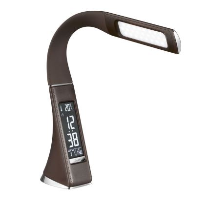 Brilagi - LED Димируема настолна лампа с display PELLE LED/7W/230V кафяв