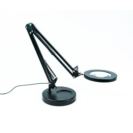Brilagi - LED Димируема настолна лампа с лупа LENS LED/12W/5V 3000/4200/6000K черен