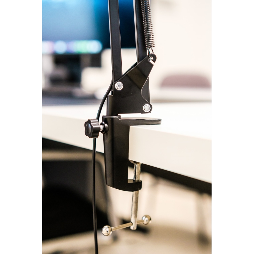 Brilagi - LED Димируема настолна лампа с лупа LENS LED/12W/5V 3000/4200/6000K черен