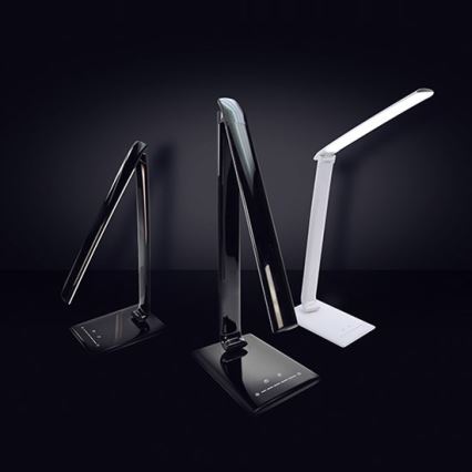Brilagi - LED Димируема настолна лампа USB конектор LED/12W/230V черна