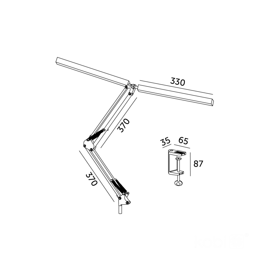 Brilagi - LED Димируем гъвкав настолна лампа VARIO LED/15W/230V 3000-6000K черен