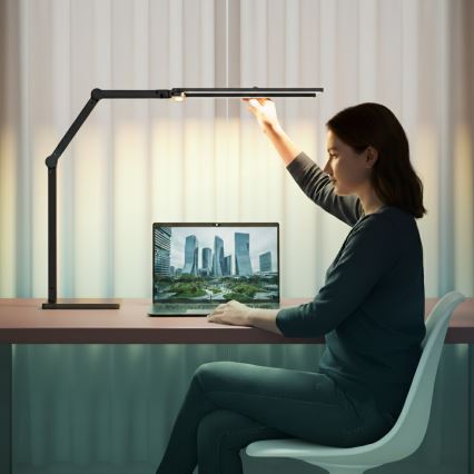 Brilagi - Димируема сензорна настолна лампа VARIO LED/24W/230V 3000-6500K CRI 92 черна