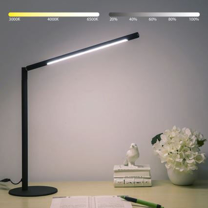 Brilagi - Димируема сензорна настолна лампа VARIO LED/7W/230V 3000-6500K CRI 96 черна