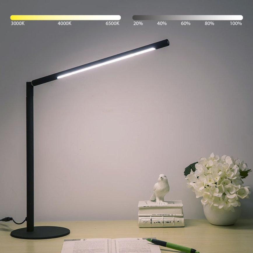Brilagi - Димируема сензорна настолна лампа VARIO LED/7W/230V 3000-6500K CRI 96 черна