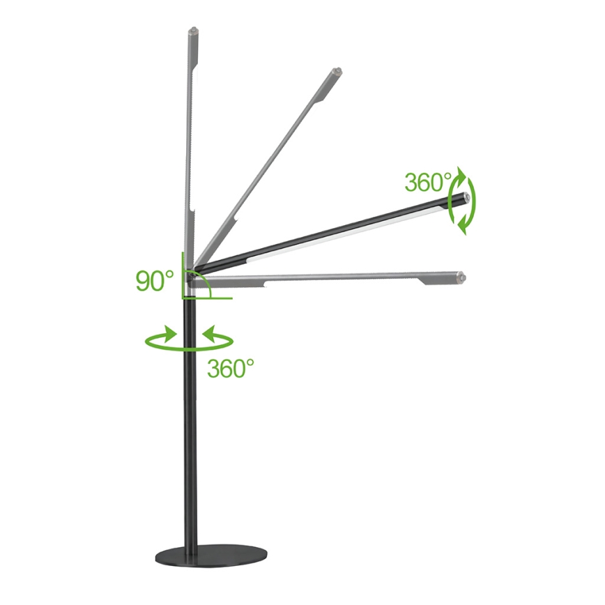 Brilagi - Димируема сензорна настолна лампа VARIO LED/7W/230V 3000-6500K CRI 96 черна