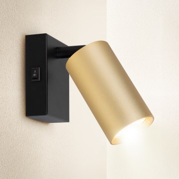 Brilagi - LED димируема стенна точкова лампа SELE 1xGU10/6,5W/230V 2700-6500K черна/златиста