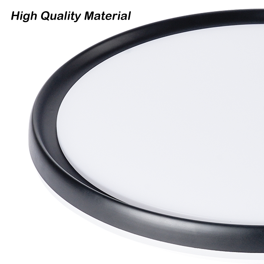 Brilagi - Димируема LED плафониера RIVO LED/72W/230V 3000-6000K черна Ø 50 см + дистанционно управление