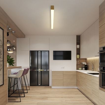 Brilagi - димируемо LED таванно осветително тяло SLEEKLINE SMART LED/40W/230V 3000-6000K Wi-Fi Tuya златисто + с дистанционно управление