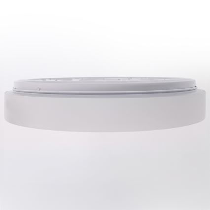 Brilagi - Димируема LED таванна лампа WALDO, 48 W, 230 V, 3000–6500 K, Ø 40 см, бяла/сребриста + дистанционно управление