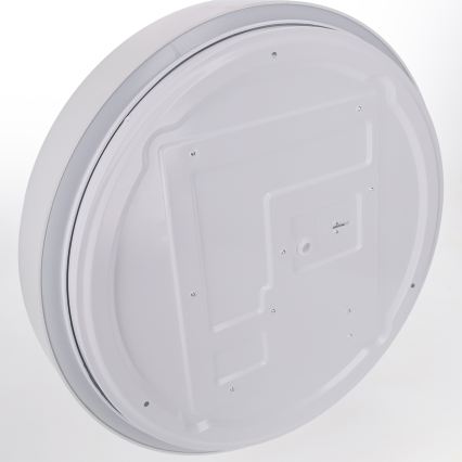 Brilagi - Димируема LED таванна лампа WALDO, 48 W, 230 V, 3000–6500 K, Ø 40 см, бяла/сребриста + дистанционно управление