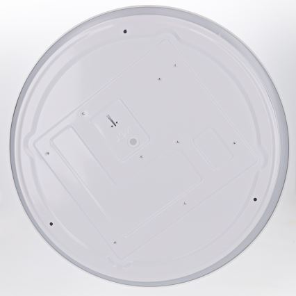 Brilagi - Димируема LED таванна лампа WALDO, 48 W, 230 V, 3000–6500 K, Ø 40 см, бяла/сребриста + дистанционно управление