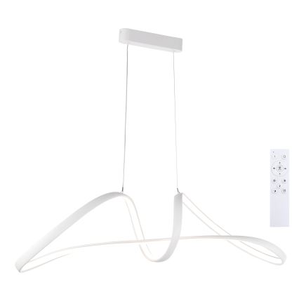 Brilagi - Димируем полилей на кабел TWISTER LED/60W/230V 3000-6000K бял + дистанционно управление