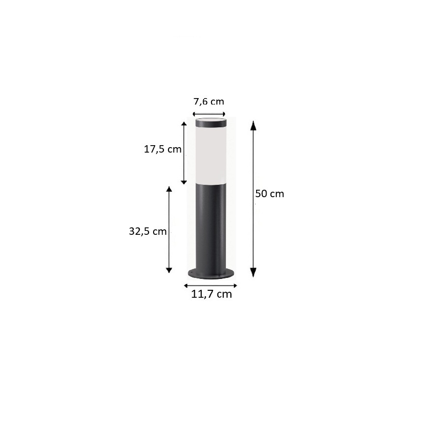 BRILAGI - LED димируема външна лампа ELIA 1xE27/6W/230V 2700-6500K IP44 Wi-Fi 50 cm антрацит