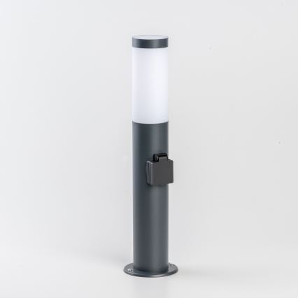 BRILAGI - LED димируема външна лампа с контакт ELIA 1xE27/6W/230V 2700-6500K IP44 Wi-Fi 50 cm антрацит