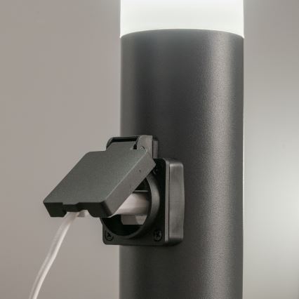 BRILAGI - LED димируема външна лампа с контакт ELIA 1xE27/6W/230V 2700-6500K IP44 Wi-Fi 50 cm антрацит
