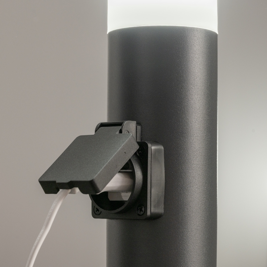 BRILAGI - LED димируема външна лампа с контакт ELIA 1xE27/6W/230V 2700-6500K IP44 Wi-Fi 50 cm антрацит