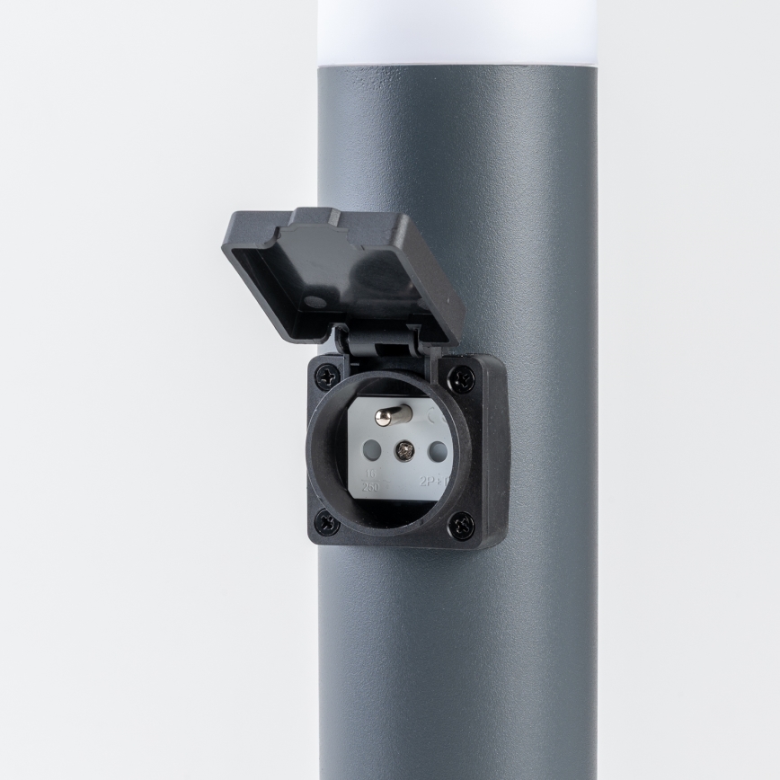 BRILAGI - LED димируема външна лампа с контакт ELIA 1xE27/6W/230V 2700-6500K IP44 Wi-Fi 50 cm антрацит
