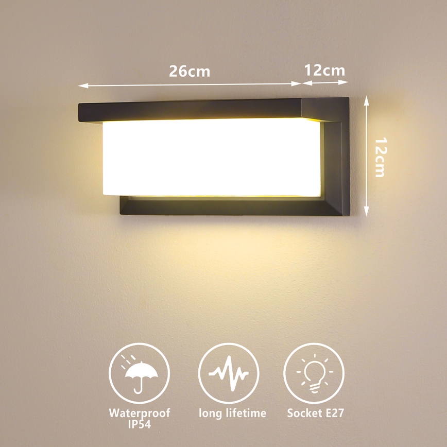 Brilagi - димируемо LED външно стенено осветително тяло BRICKY 1xE27/6W/230V 2700-6500K IP54 антрацит