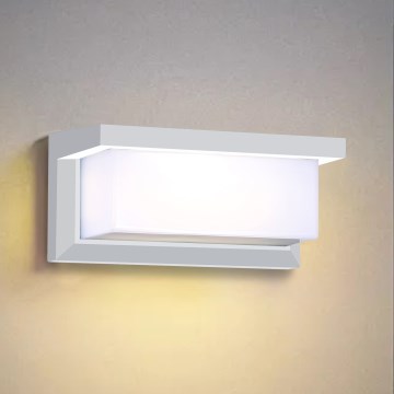 Brilagi - LED димируема външна стенна лампа BRICKY 1xE27/6W/230V 2700-6500K IP54 бяла
