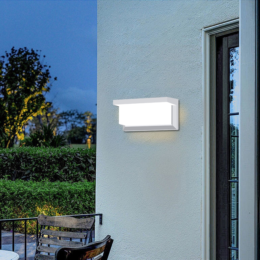 Brilagi - LED димируема външна стенна лампа BRICKY 1xE27/6W/230V 2700-6500K IP54 бяла