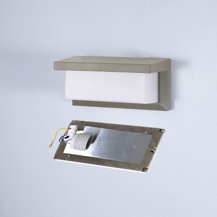 Brilagi - LED димируемо външно стенно осветително тяло BRICKY 1xE27/6W/230V 2700-6500K IP54 сиво