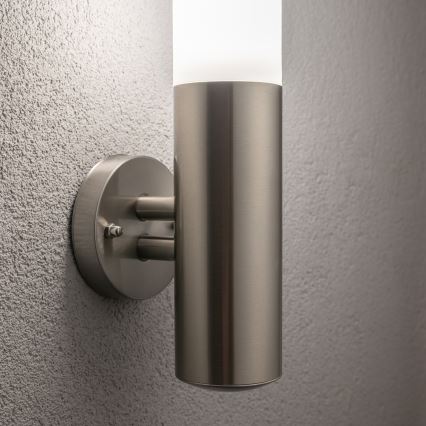 BRILAGI - LED димируема външна стенна лампа ELIA 1xE27/6W/230V 2700-6500K IP44 Wi-Fi матов хром