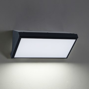 Brilagi - LED димируема външна стенна лампа TRIANGLE 1xE27/6W/230V 2700-6500K IP65 черна