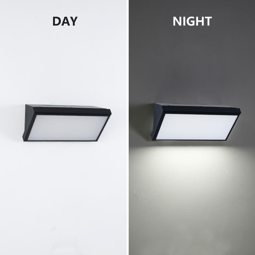 Brilagi - LED димируема външна стенна лампа TRIANGLE 1xE27/6W/230V 2700-6500K IP65 черна