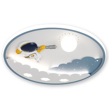BRILAGI - LED Димируемо детско таванно осветително тяло ASTRO LED/43W/230V 3000-6000K Ø 49 см + дистанционно управление