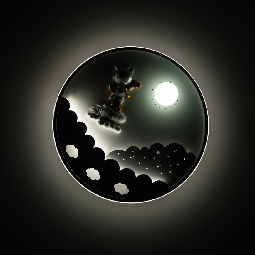 Brilagi - димируемо детско LED таванно осветително тяло ASTRO LED/68W/230V 3000-6000K диаметър 49 см + дистанционно управление